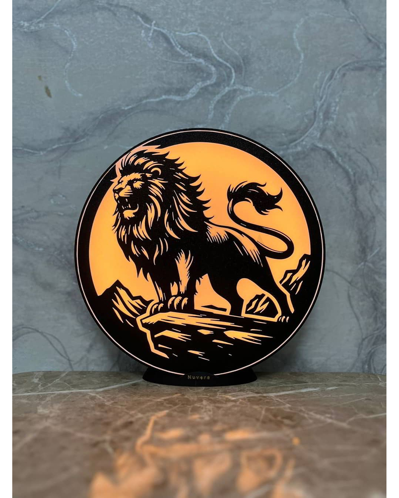 Nex Dekoratif Işık - Simba, aslan figürlü, kişiye özel isim alanlı, adaptörlü LED