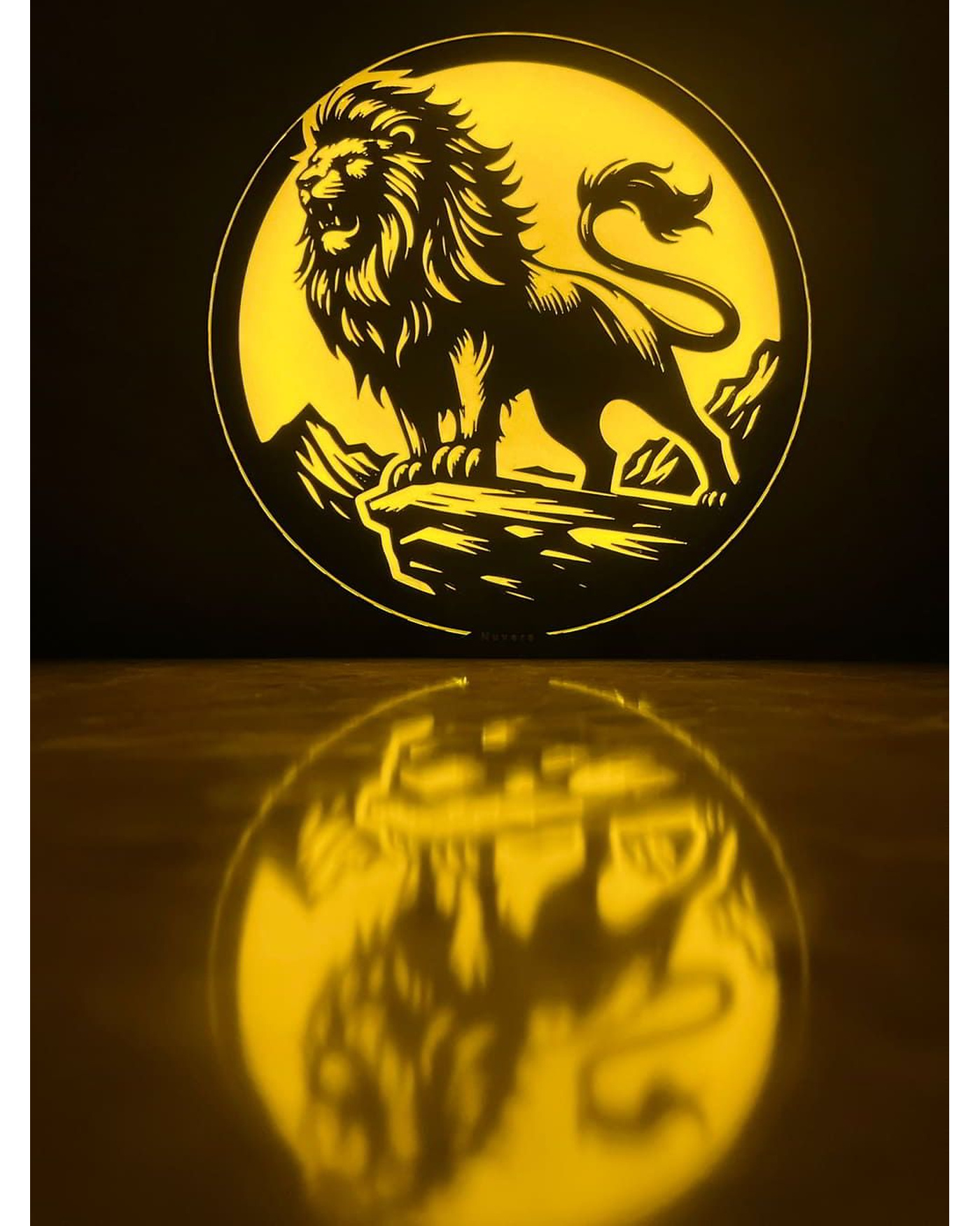 Nex Dekoratif Işık - Simba, aslan figürlü, kişiye özel isim alanlı, adaptörlü LED