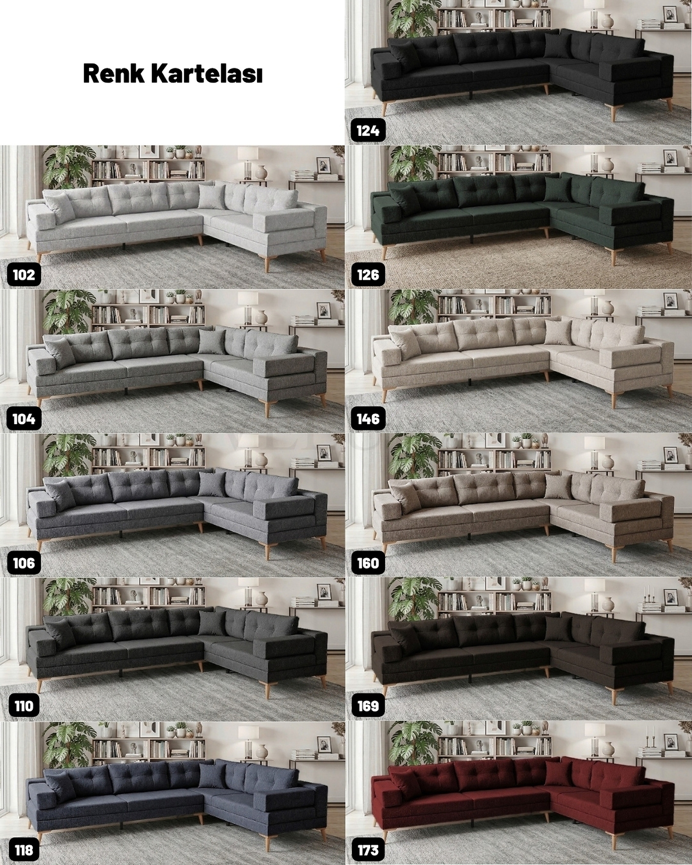 Velura Home Zeri – iki parçalı köşe koltuk
