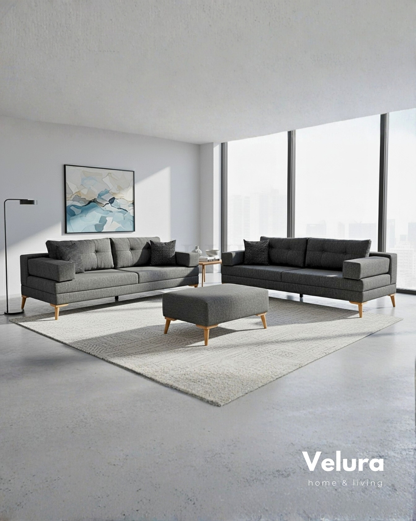 Kırmızı modüler köşe koltuk Velura Home Velura Home kırmızı köşe koltuk modeli