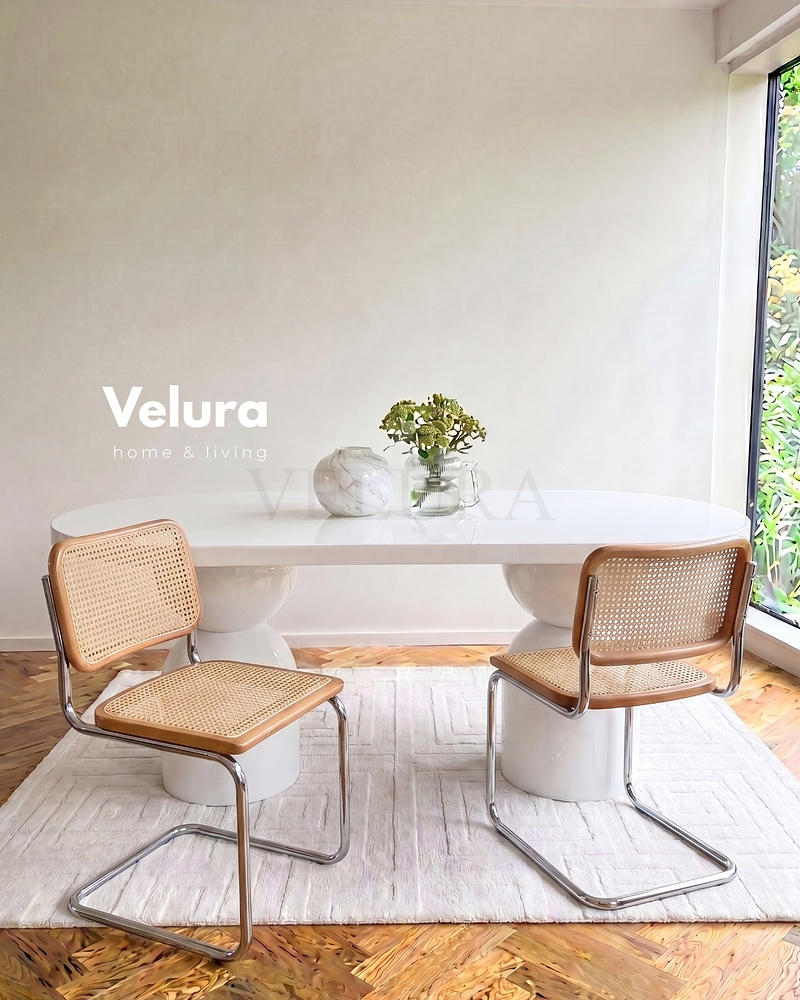 Lura Yemek Masası - Beyaz