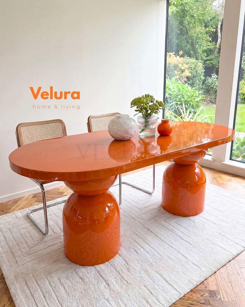 Lura Yemek Masası - Turuncu Lura Yemek Masası - Turuncu