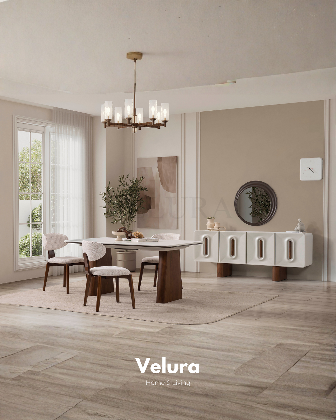 Beta Ceviz Konsol modern MDF ceviz renkli konsol modeli