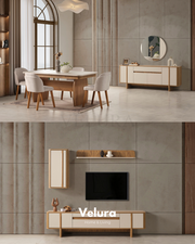 Eylül Yemek Takımı - Naturel ve Krem