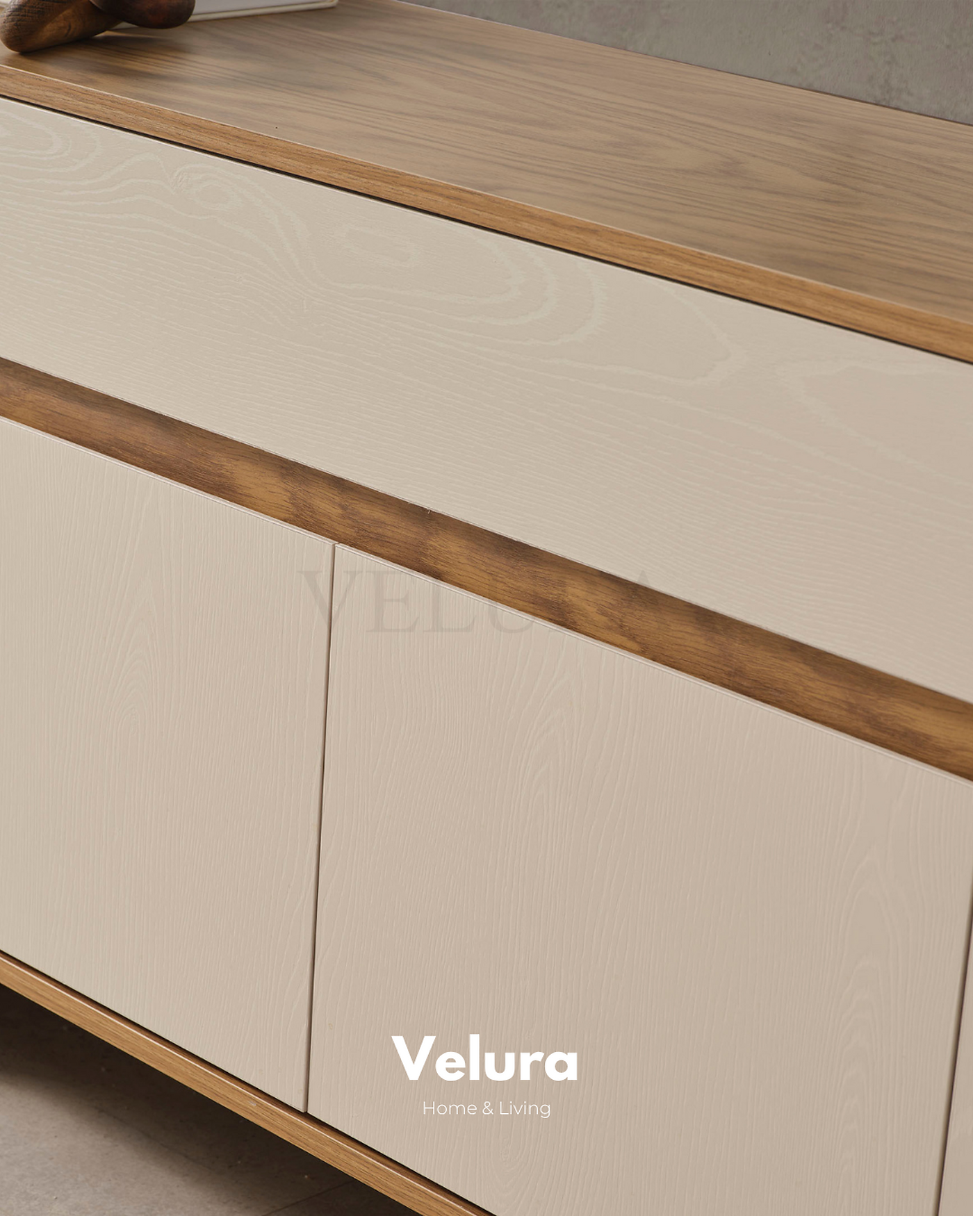 Eylül Konsol Naturel ve Krem modern yemek odası konsolu