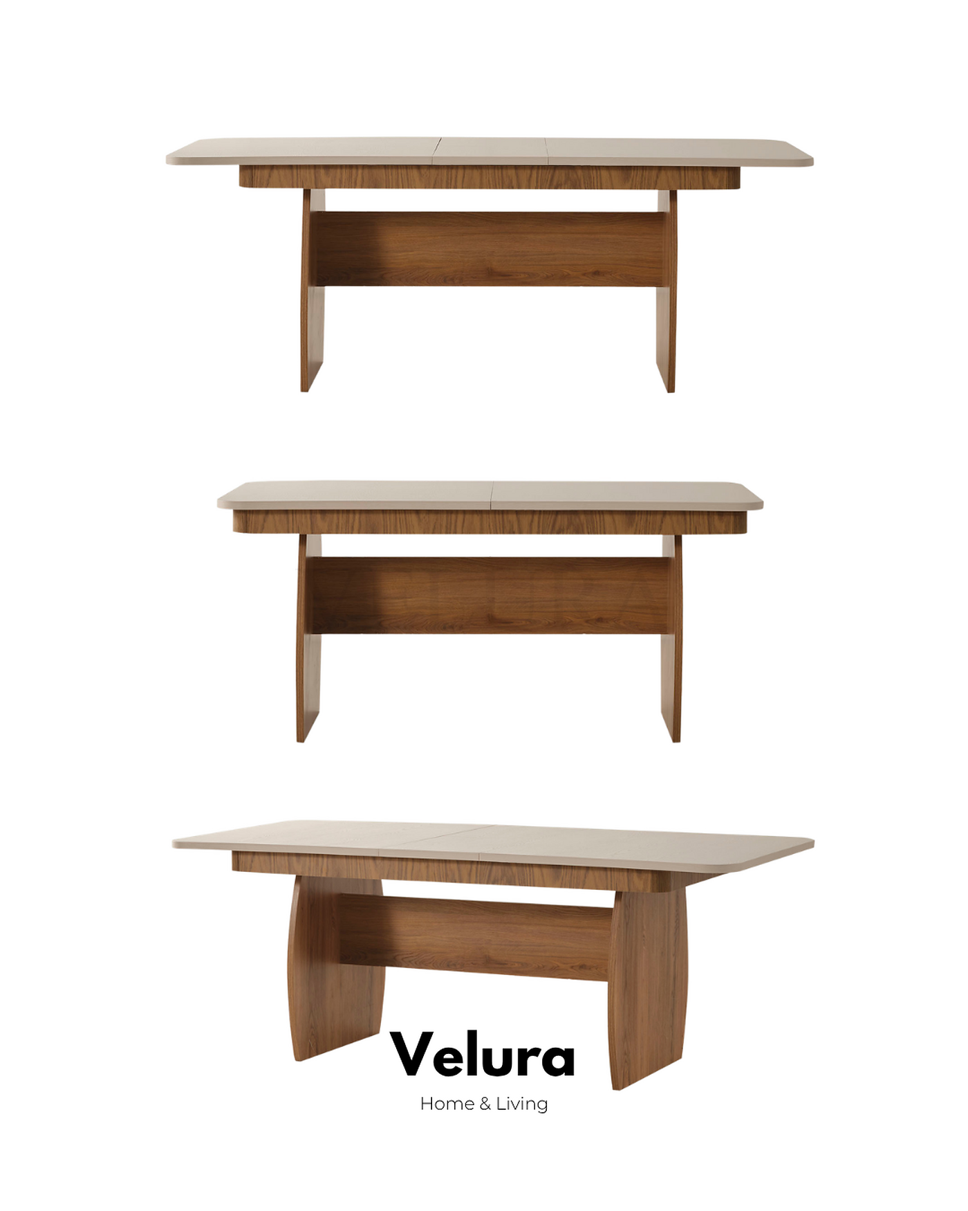 Eylül Yemek Masası 165 + 40 cm açılabilir masa tasarımı