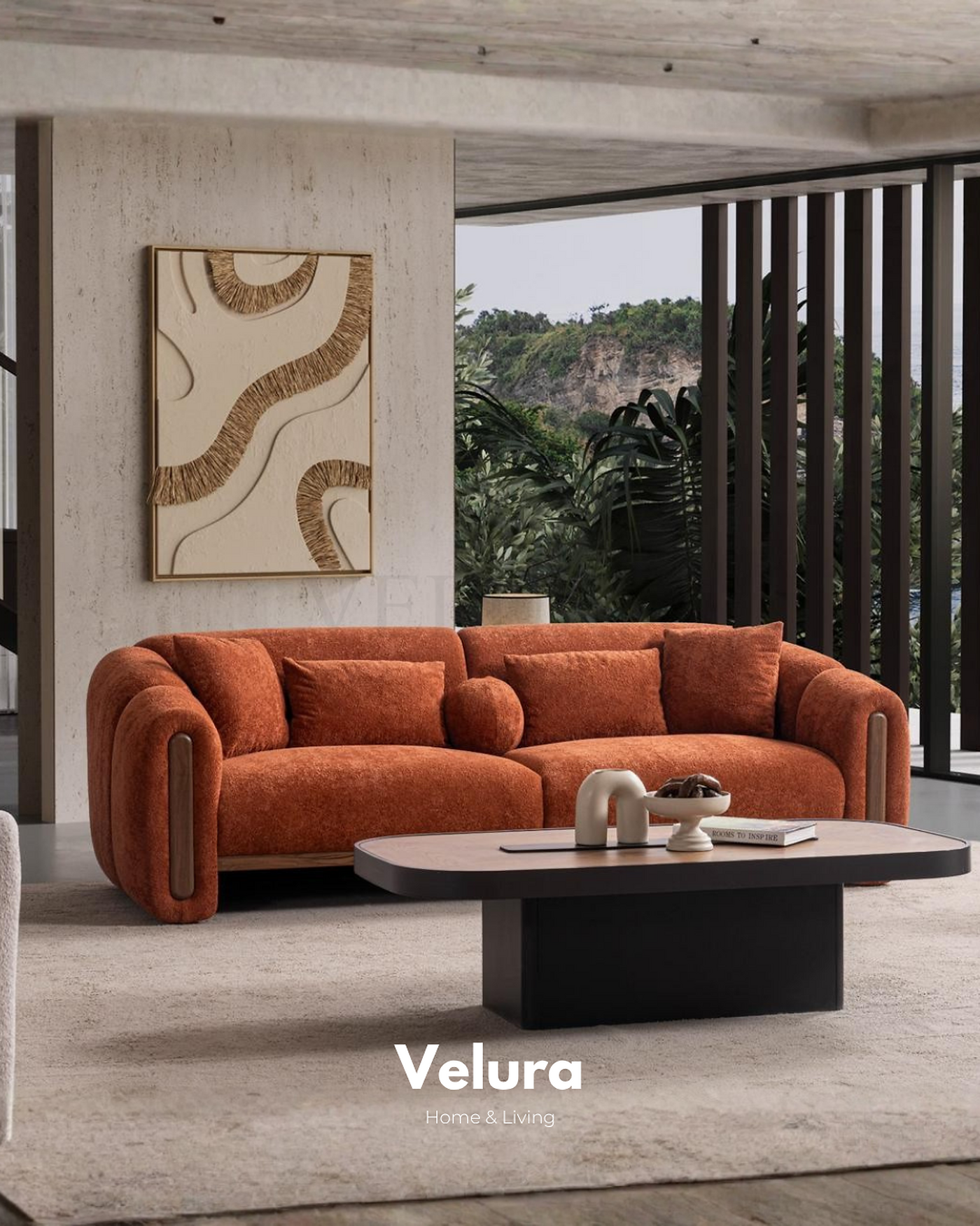 Hermes Kanepe kiremit renk modern lüks ceviz detaylı kanepe modeli
