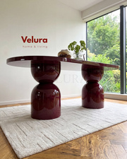 Lura Yemek Masası - Bordo