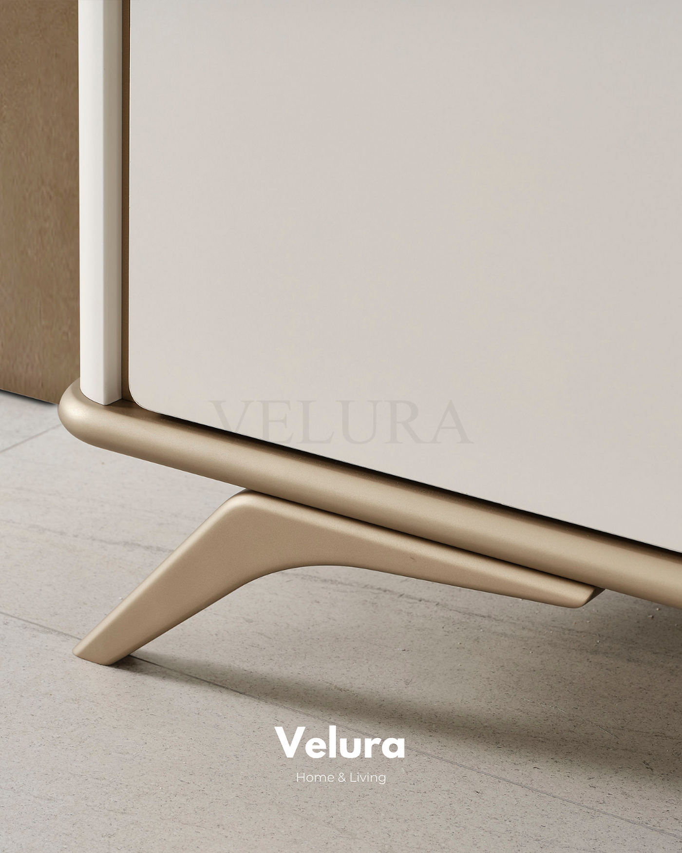 Nova Konsol Krem gold detaylı modern yemek odası konsolu