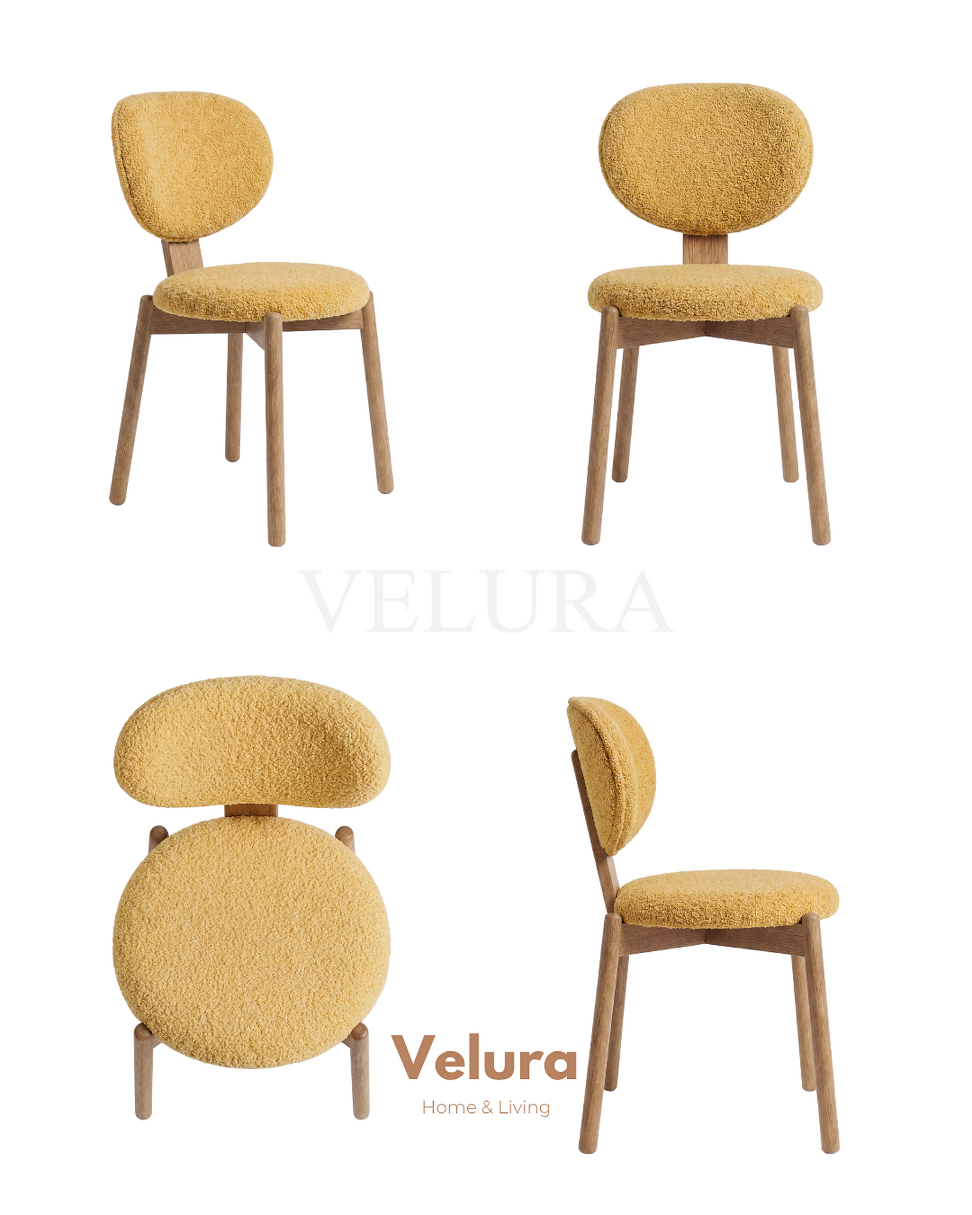 Oza Sarı Sandalye mutfak salon ve yemek odası için sandalye