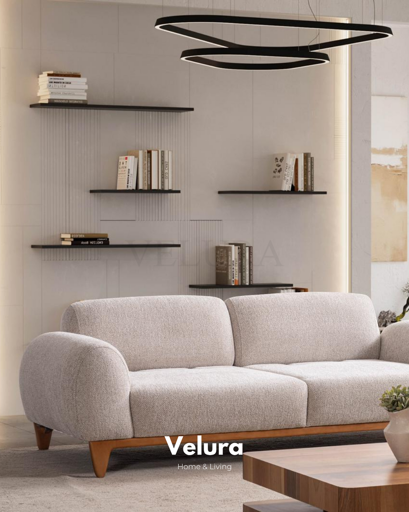 Luna Kanepe krem renkli modern yataklı kanepe modeli