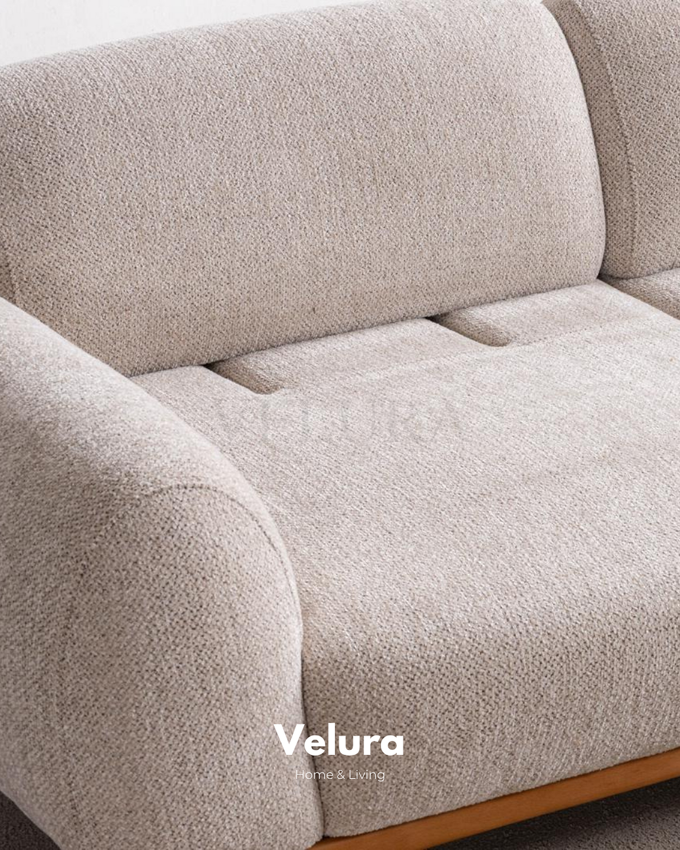 Luna Kanepe krem renkli modern yataklı kanepe modeli