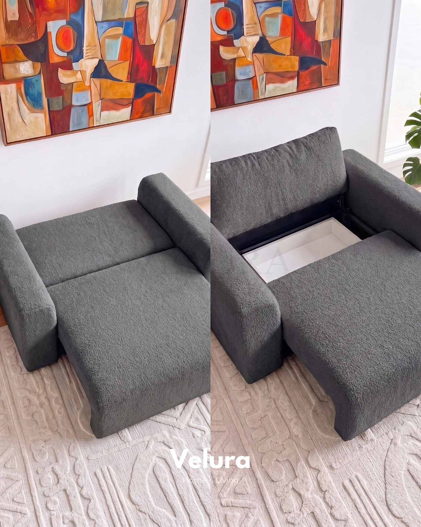 Bağımsız depolama bazalı Sora antrasit takım