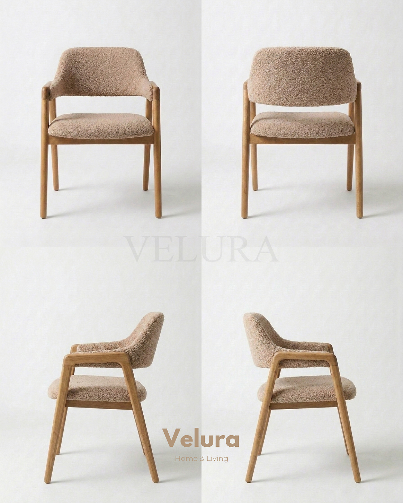 Latte renk Sorb Sandalye 45x45x82 cm ölçülerinde sandalye modeli