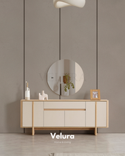 Eylül Yemek Takımı - Naturel Meşe ve Krem