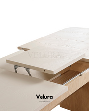 Eylül Yemek Takımı - Naturel Meşe ve Krem