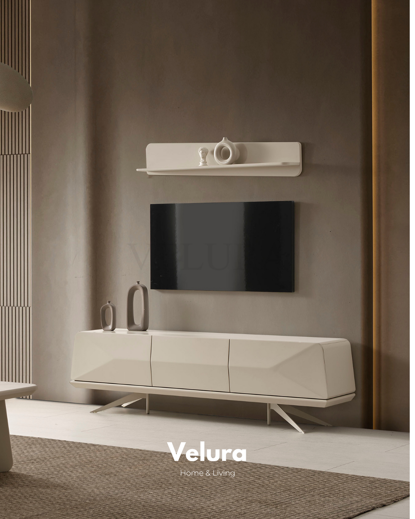 Vakko Tv Ünitesi Krem Modern Model
