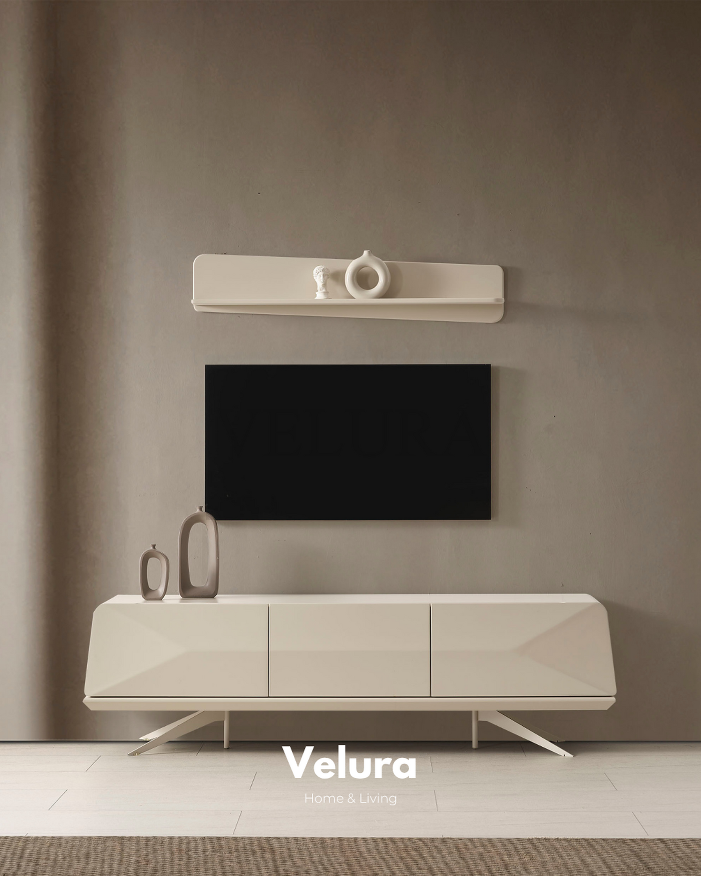 Vakko Tv Ünitesi Krem Modern Model