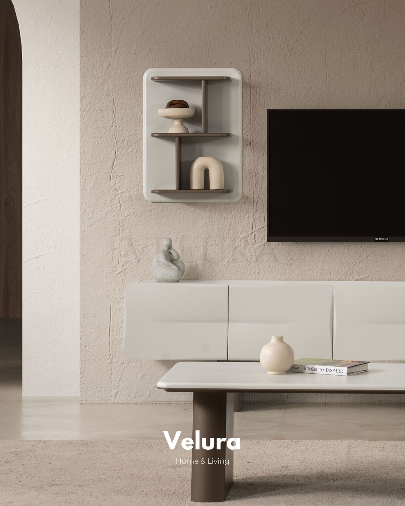 Vena TV Ünitesi 200 cm MDF gövdeli 4 çekmeceli model