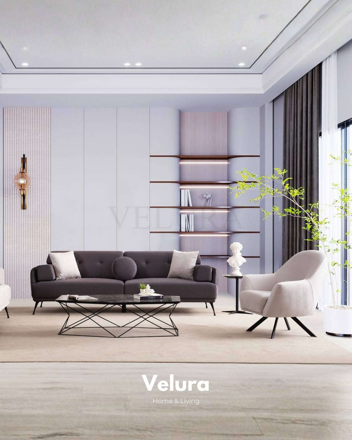 Venüs Koltuk Takımı yatak olabilen kanepe ve sabit berjer modern model