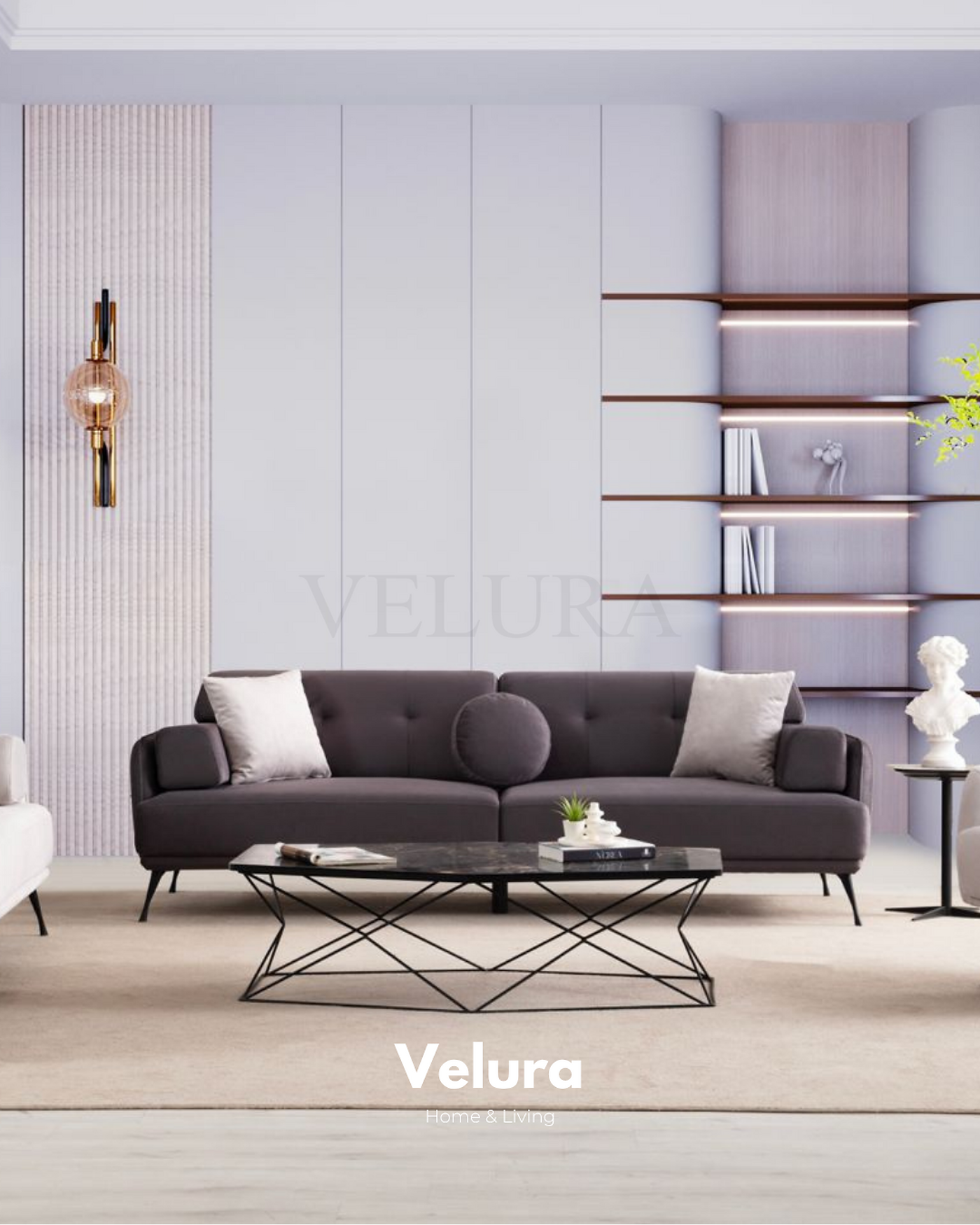 Venüs Koltuk Takımı yatak olabilen kanepe ve sabit berjer modern model