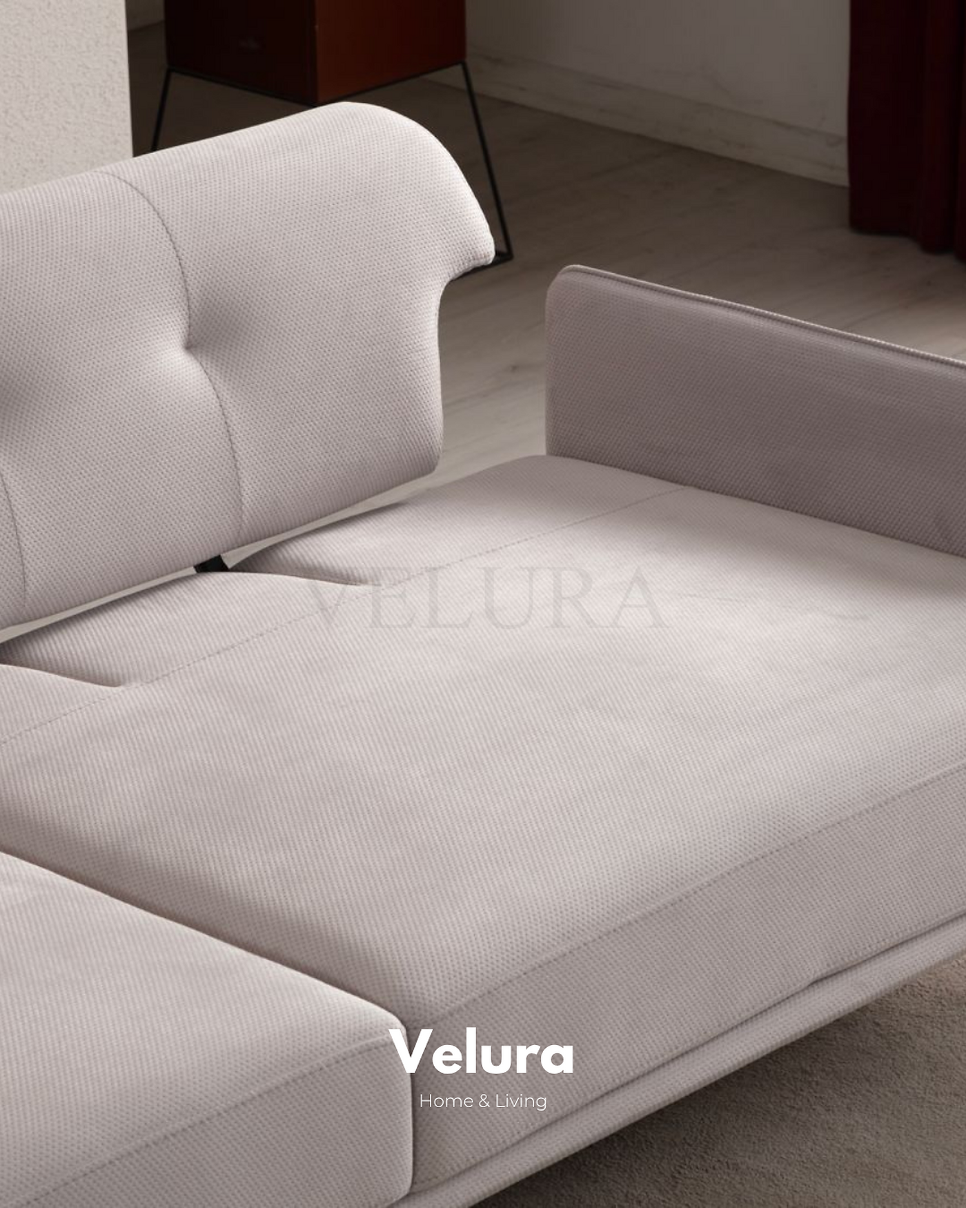 Venüs Kanepe krem renk yatak olabilen modern kanepe modeli