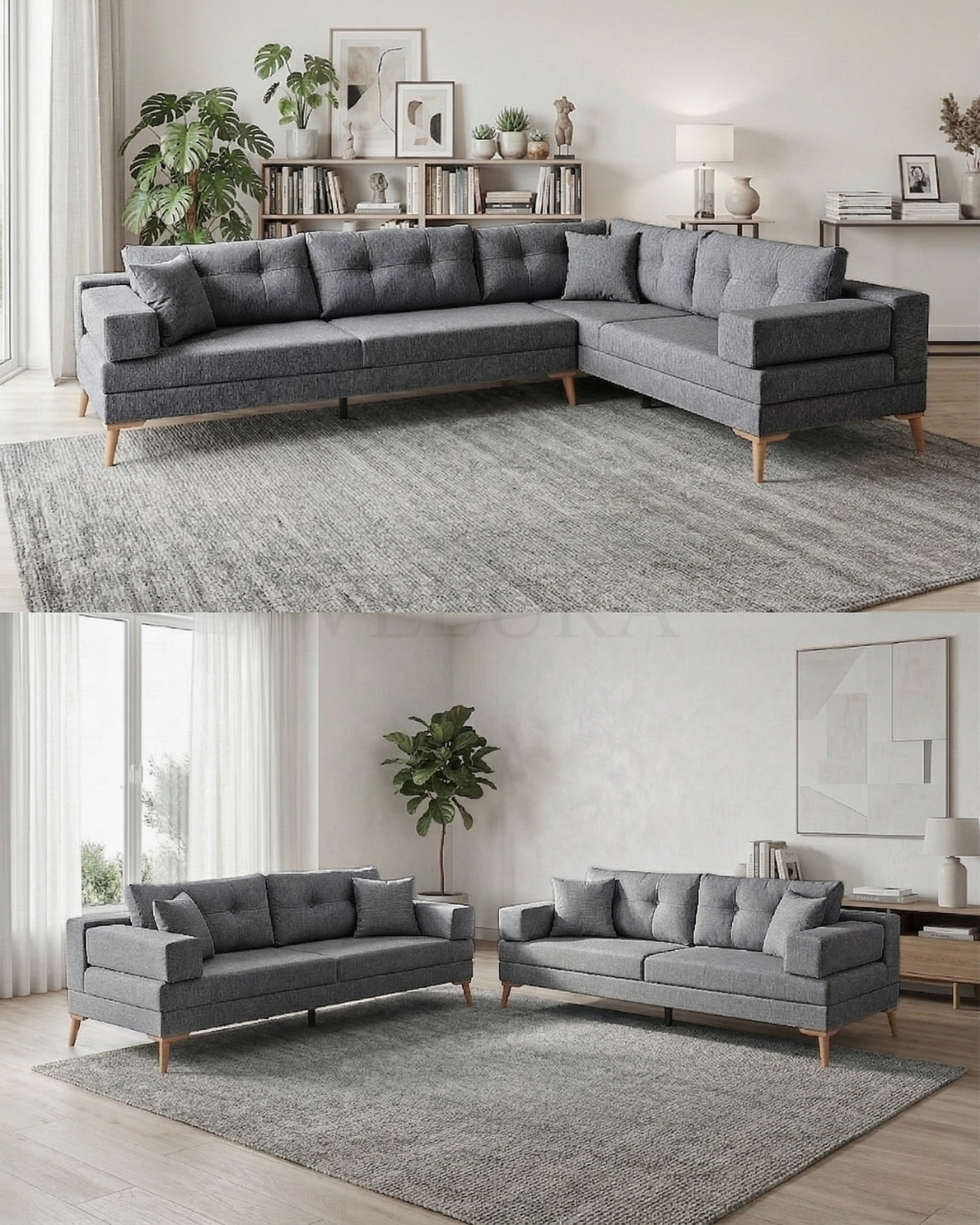 Zeri Koltuk – İki Kanepeye Dönüşen Model Zeri köşe takımı – ayrılabilir modüllü