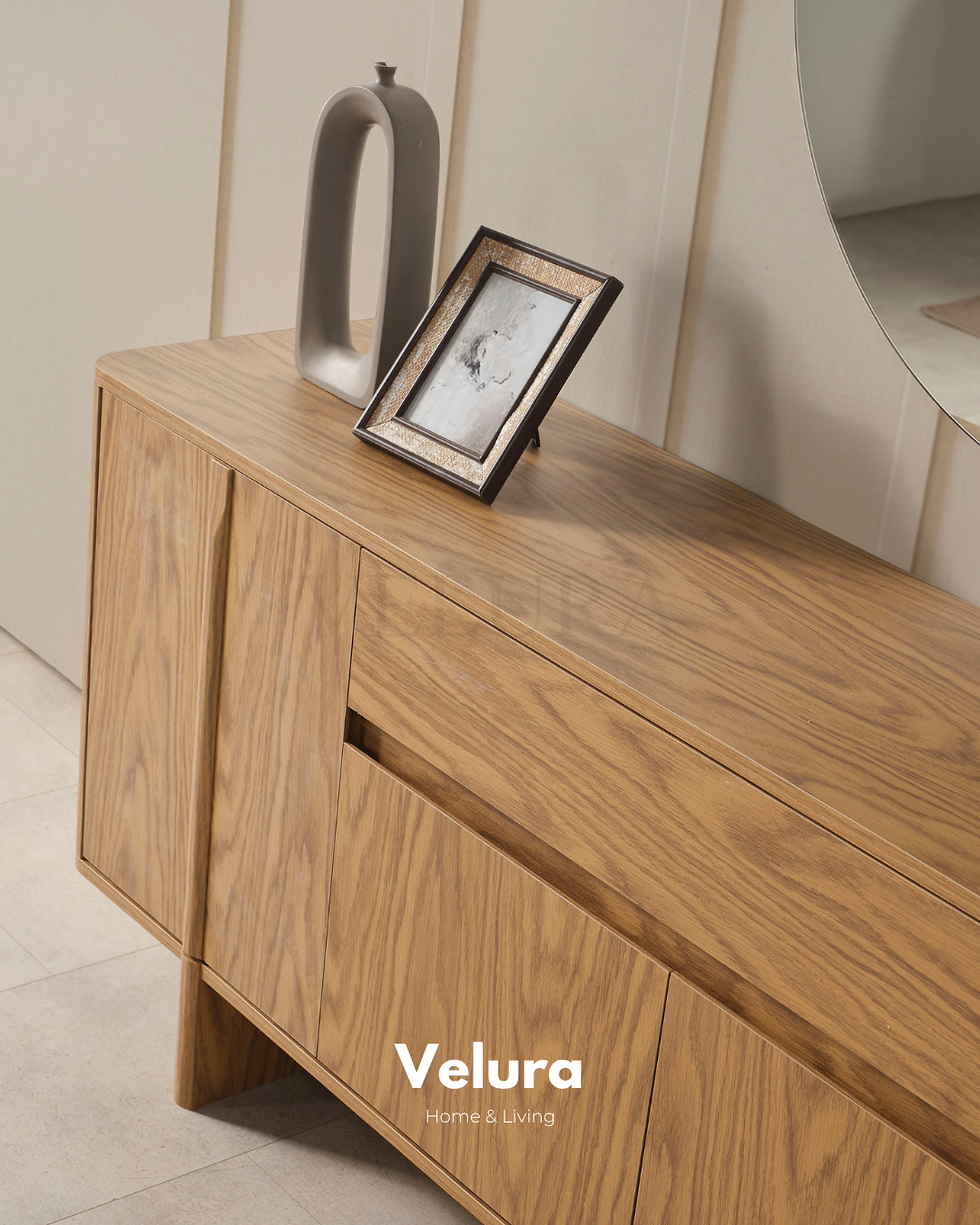 Eylül Konsol Naturel modern yemek odası konsolu