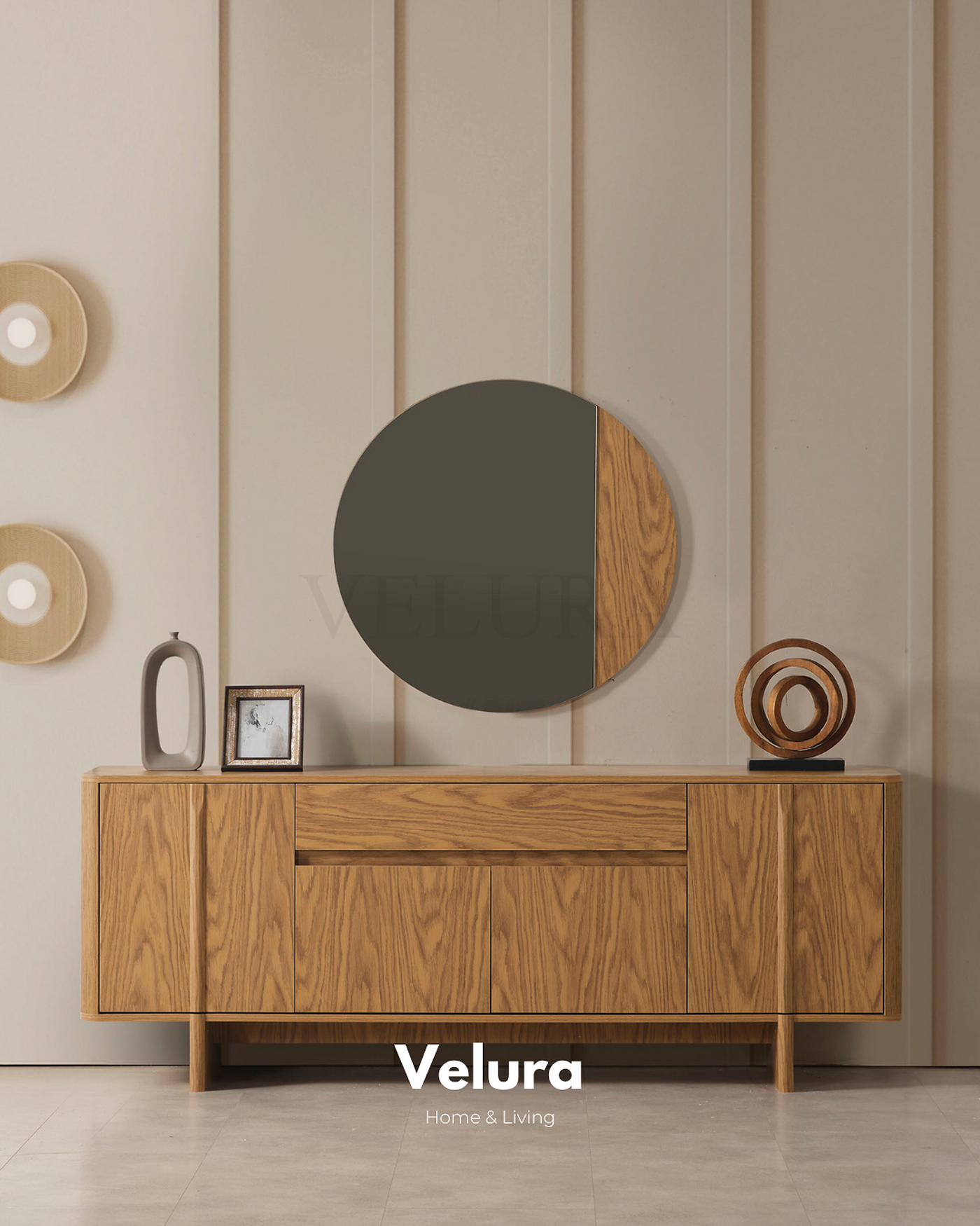 Eylül Konsol Naturel modern yemek odası konsolu