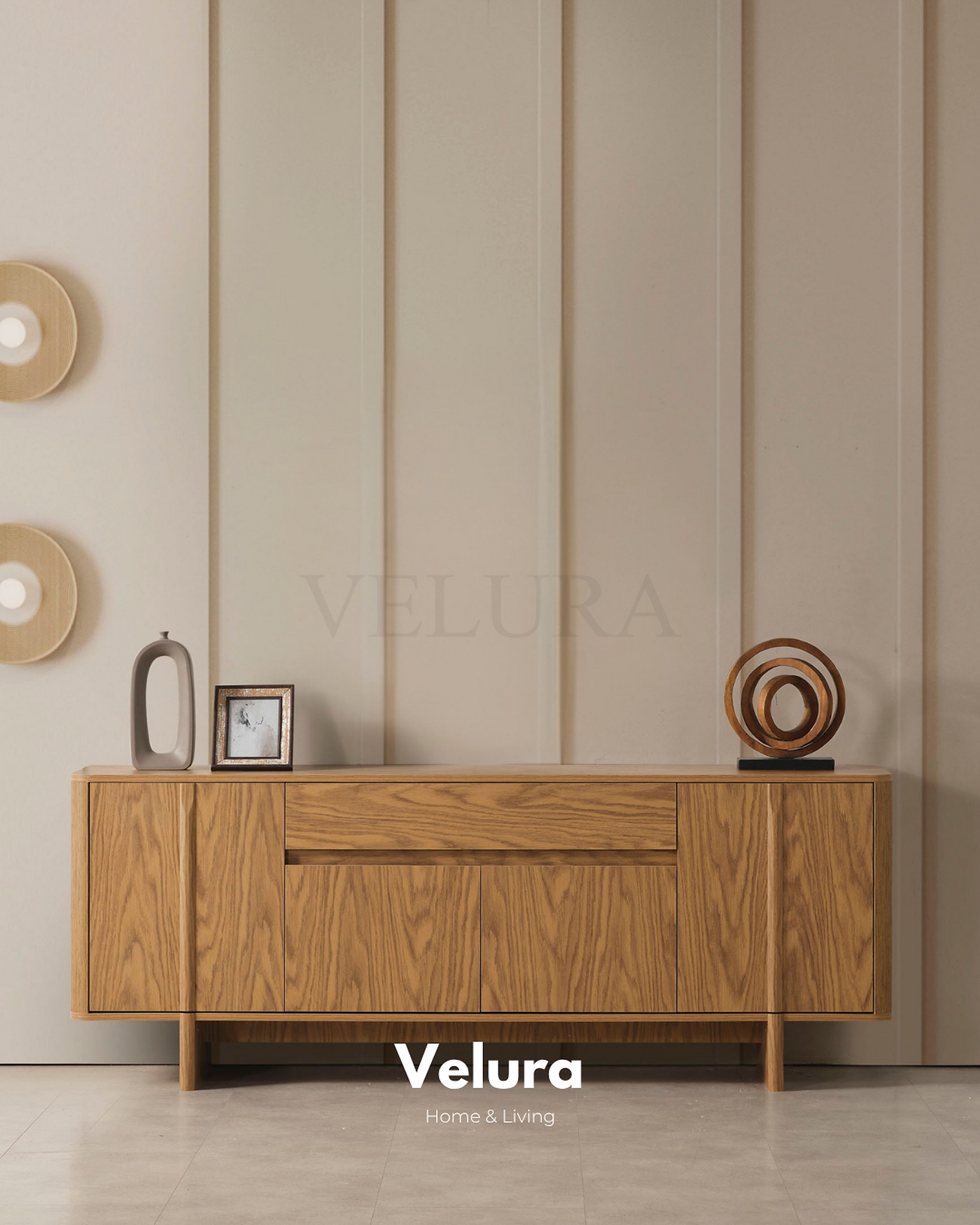 Eylül Konsol Naturel modern yemek odası konsolu