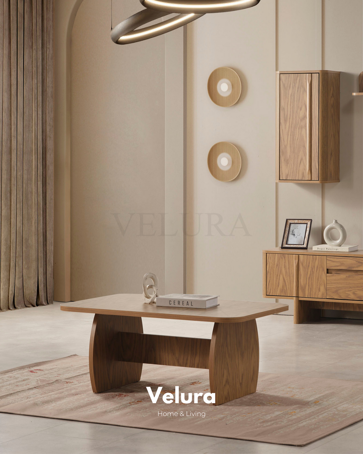 Eylül Orta Sehpa Naturel modern salon sehpası