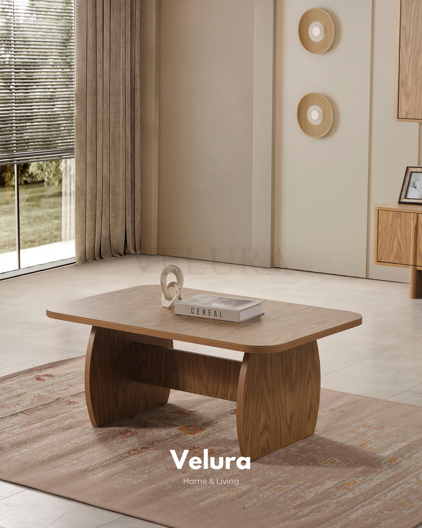 Eylül Orta Sehpa Naturel modern salon sehpası