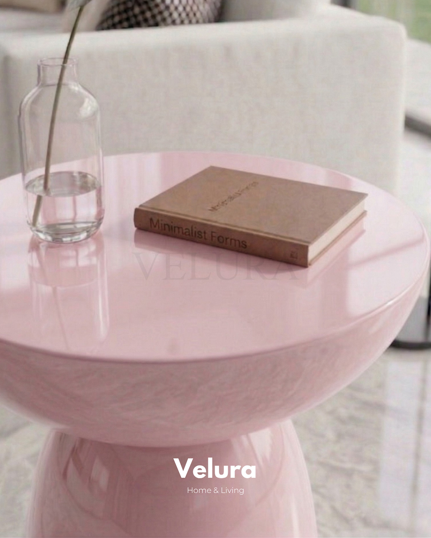 Zonya Yan Sehpa Pembe modern yan sehpa modeli