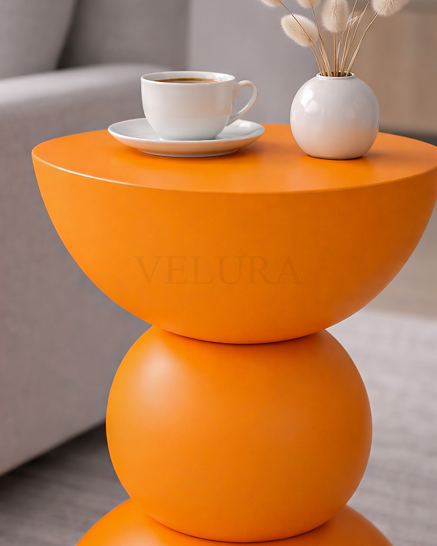 Maco Yan Sehpa | Turuncu | 30x30x60 cm Maco Yan Sehpa turuncu ahşap modern yan sehpa 30x30x60