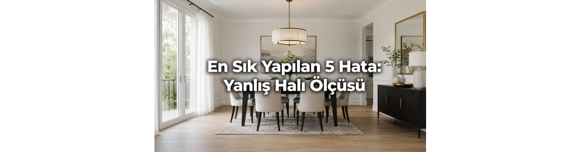 En Sık Yapılan 5 Hata: Yemek odası takımı yerleşiminde yanlış halı ölçüsü En Sık Yapılan 5 Hata: Yemek odası takımı yerleşiminde yanlış halı ölçüsü