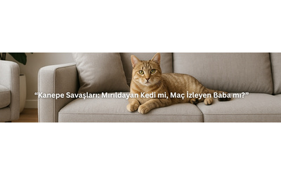 “Kanepe Savaşları: Mırıldayan Kedi mi, Maç İzleyen Baba mı?”