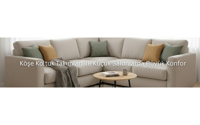 Köşe Koltuk Takımları ile Küçük Salonlarda Büyük Konfor