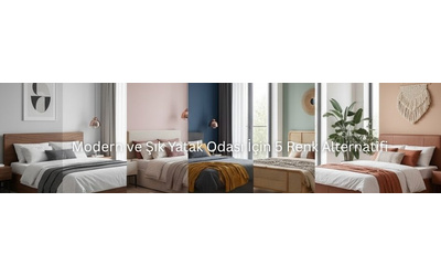 Modern ve Şık Yatak Odası İçin 5 Renk Alternatifi