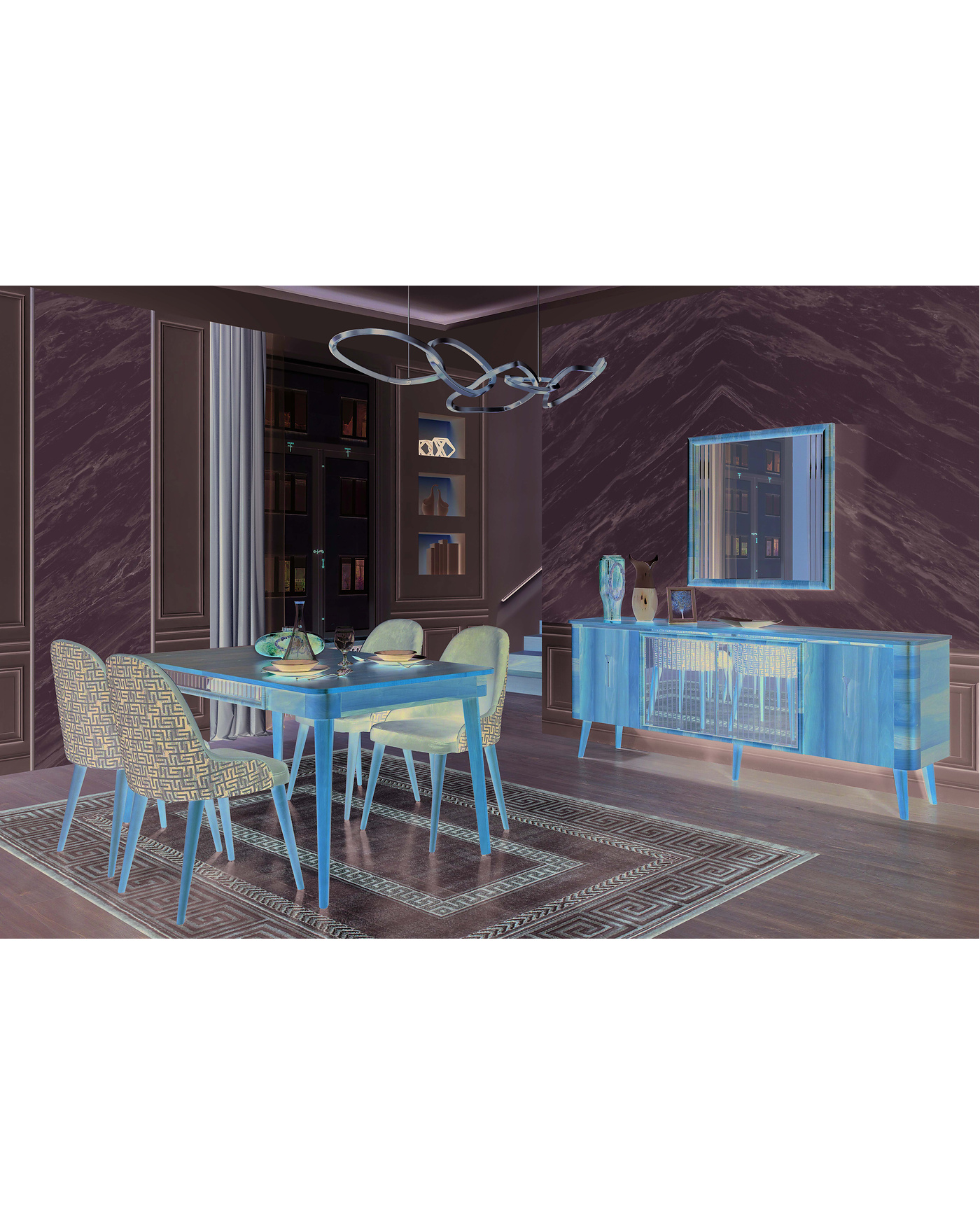 Miryan Yemek Masası Modern Tasarım velura home miryan yemek masası modeli
