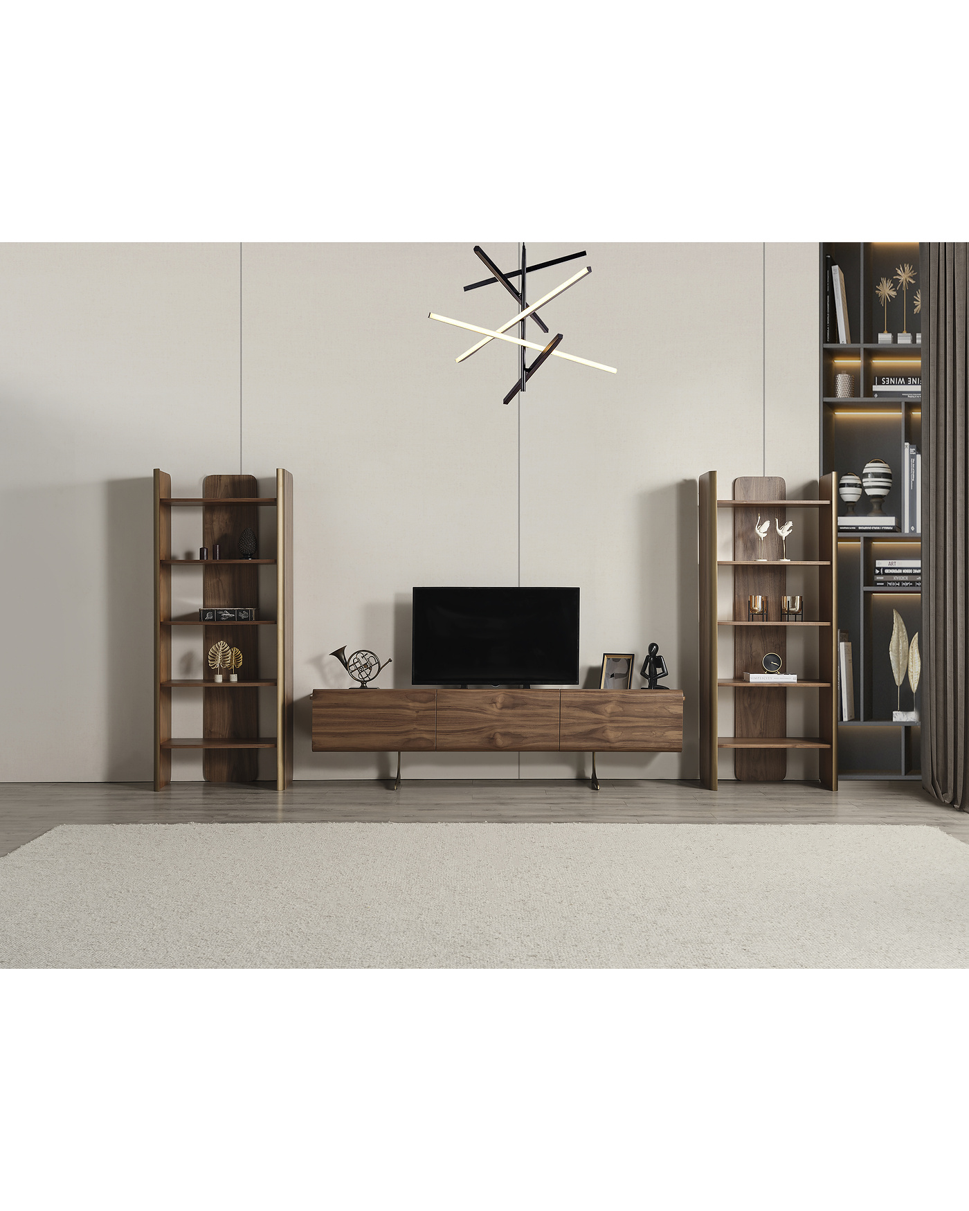 Metal Ayaklı Efsun TV Ünitesi Efsun tv ünitesi modeli