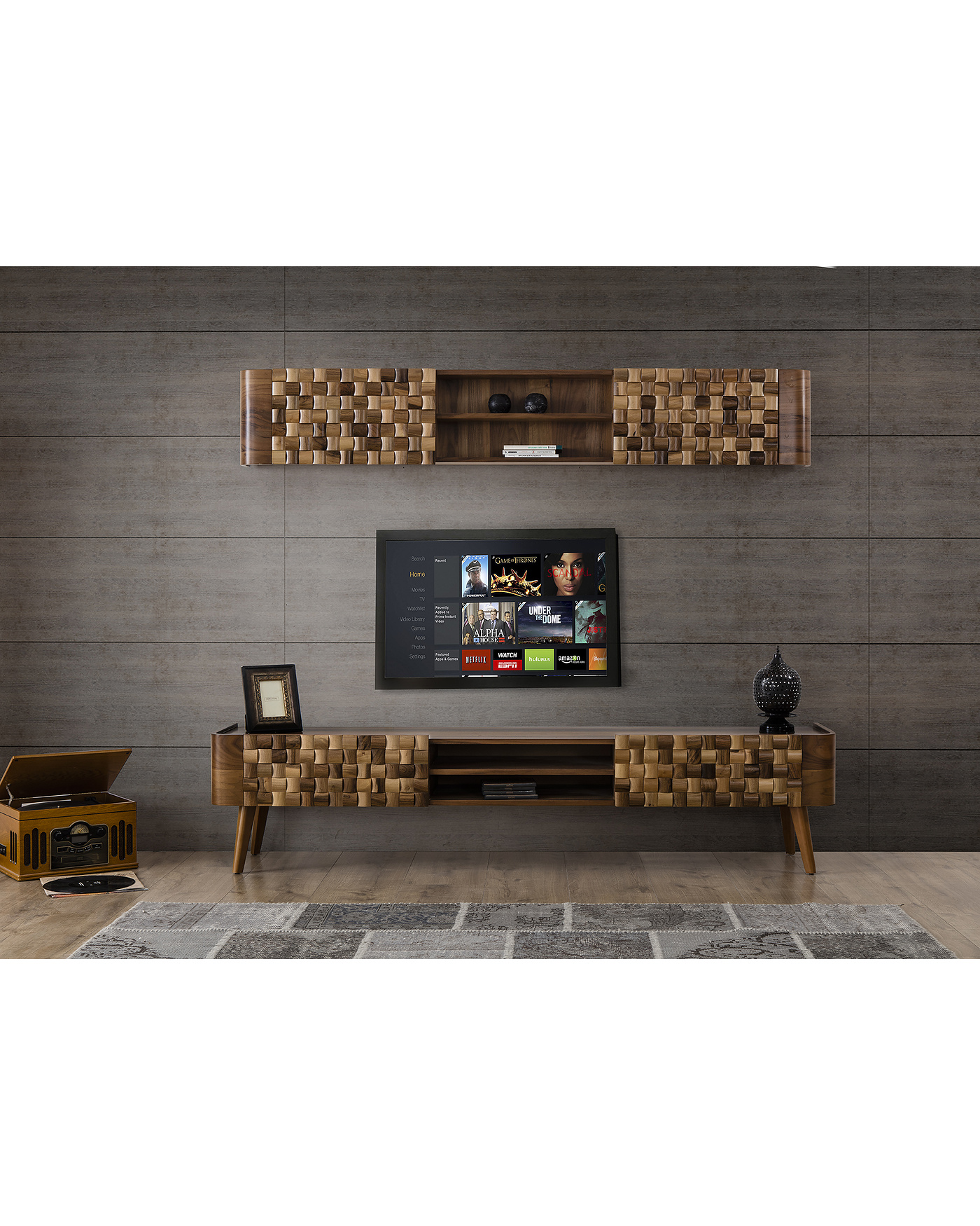 Amazon TV Ünitesi Ceviz Renk