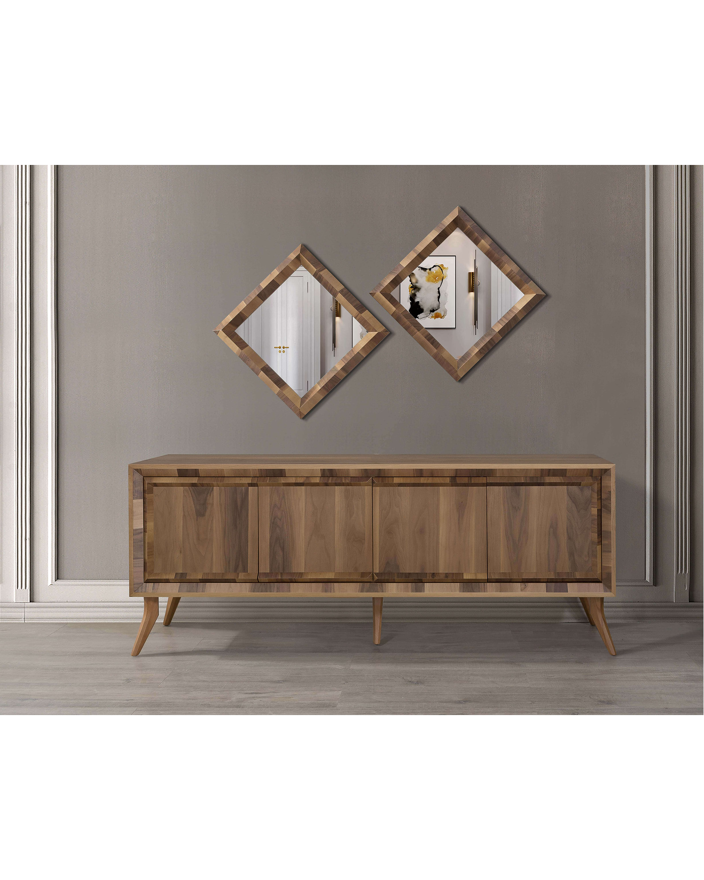 Velura Home ceviz renk yemek takımı modelleri