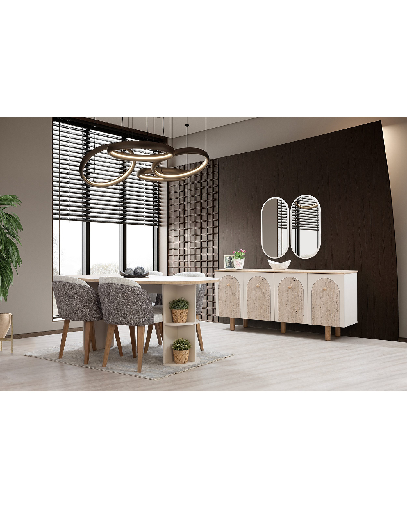 Eris Konsol Velura Home modern yemek odası konsolu