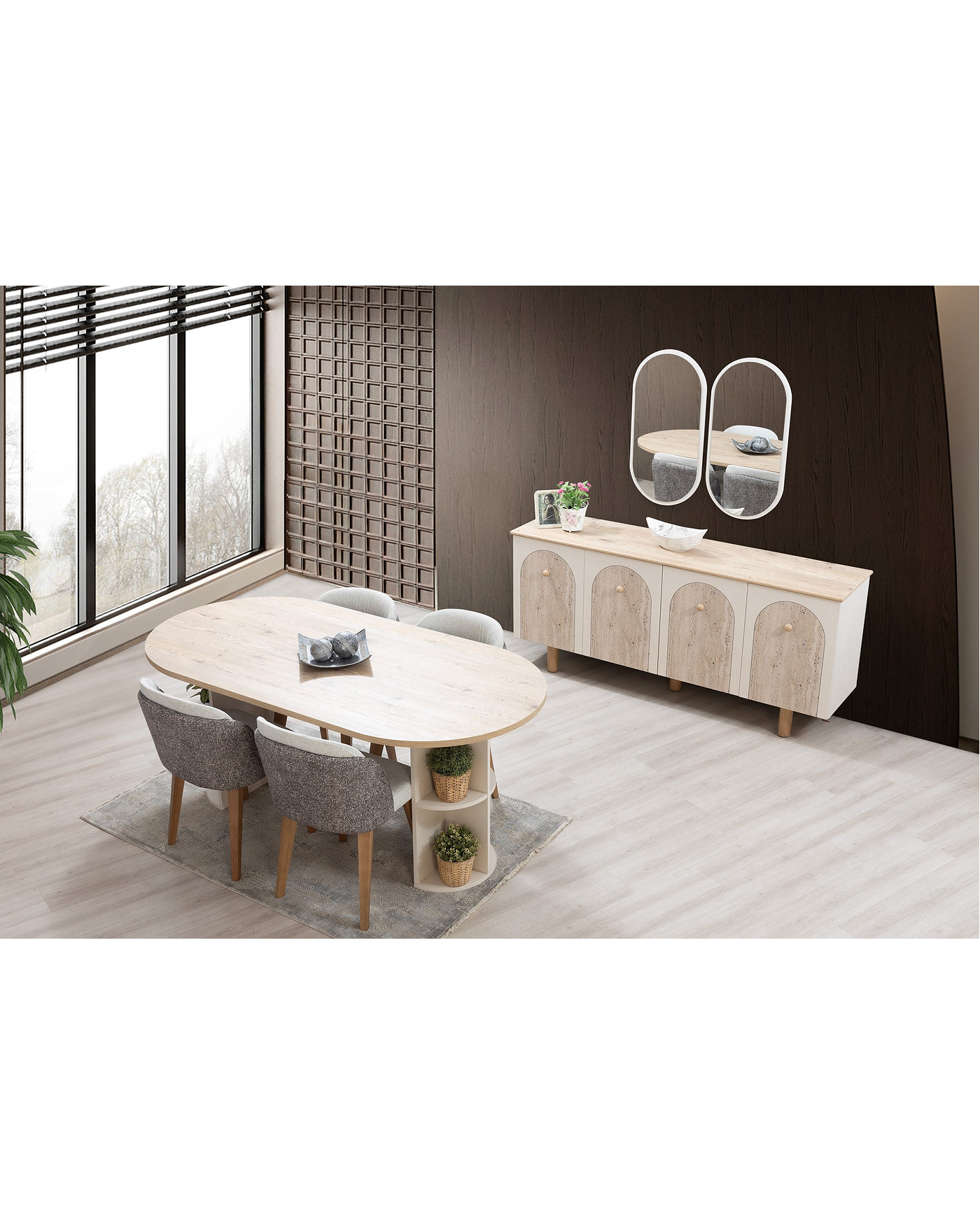 Eris Konsol Velura Home modern yemek odası konsolu