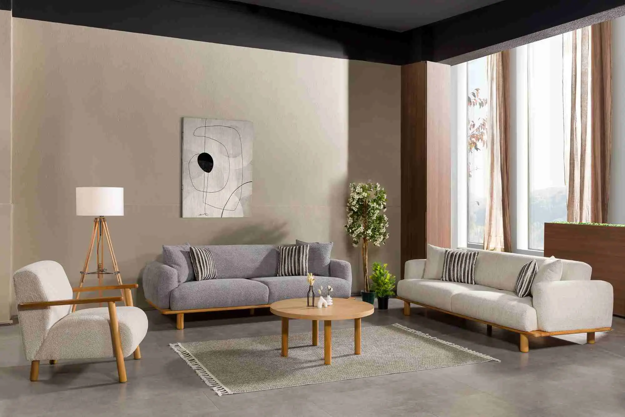 Loft Koltuk Takımı – Sırtı geriye katlanan, konforlu ve modern koltuk takımı modeli