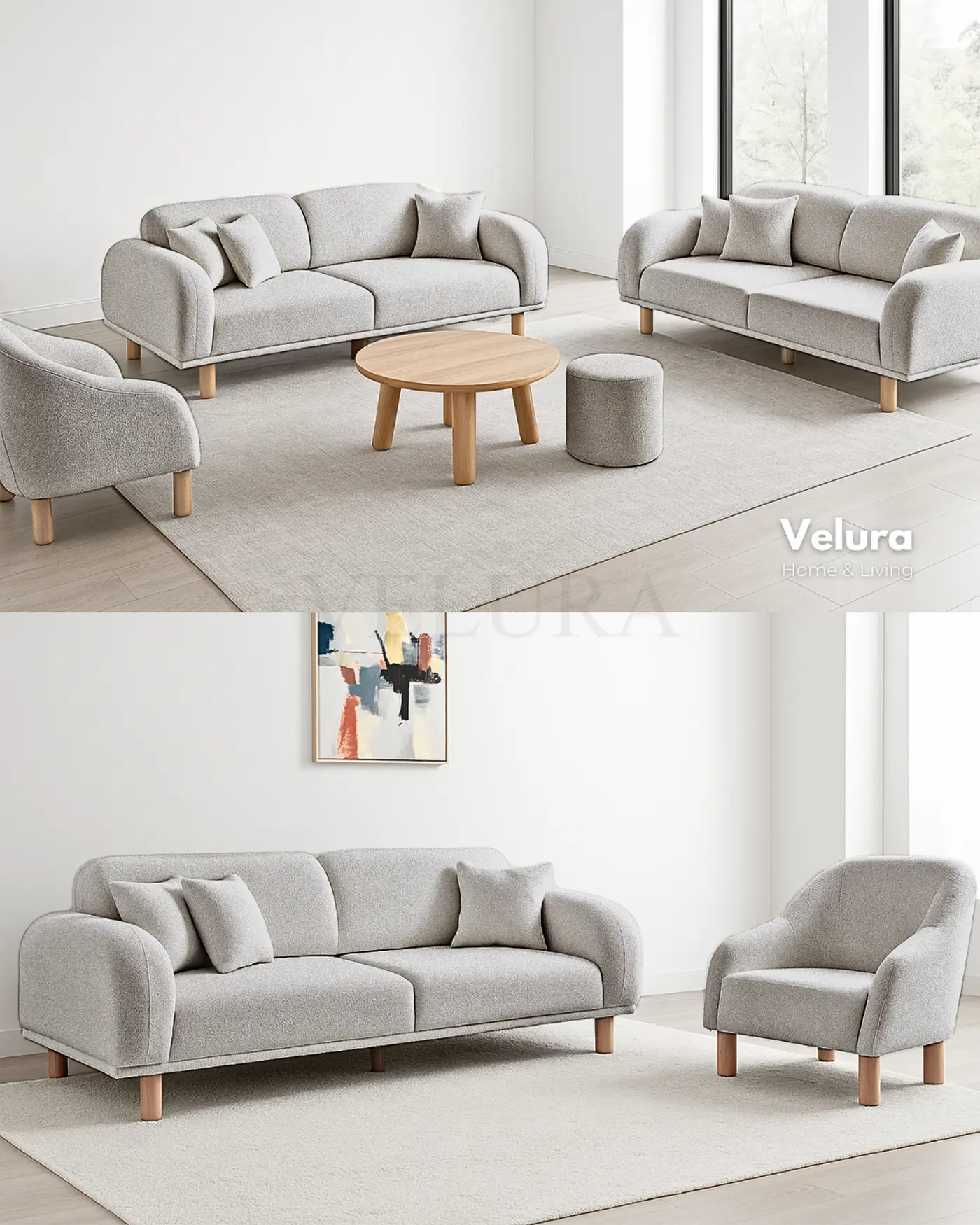 Konforlu Lara Koltuk Takımı Velura Home Lara koltuk takımı model