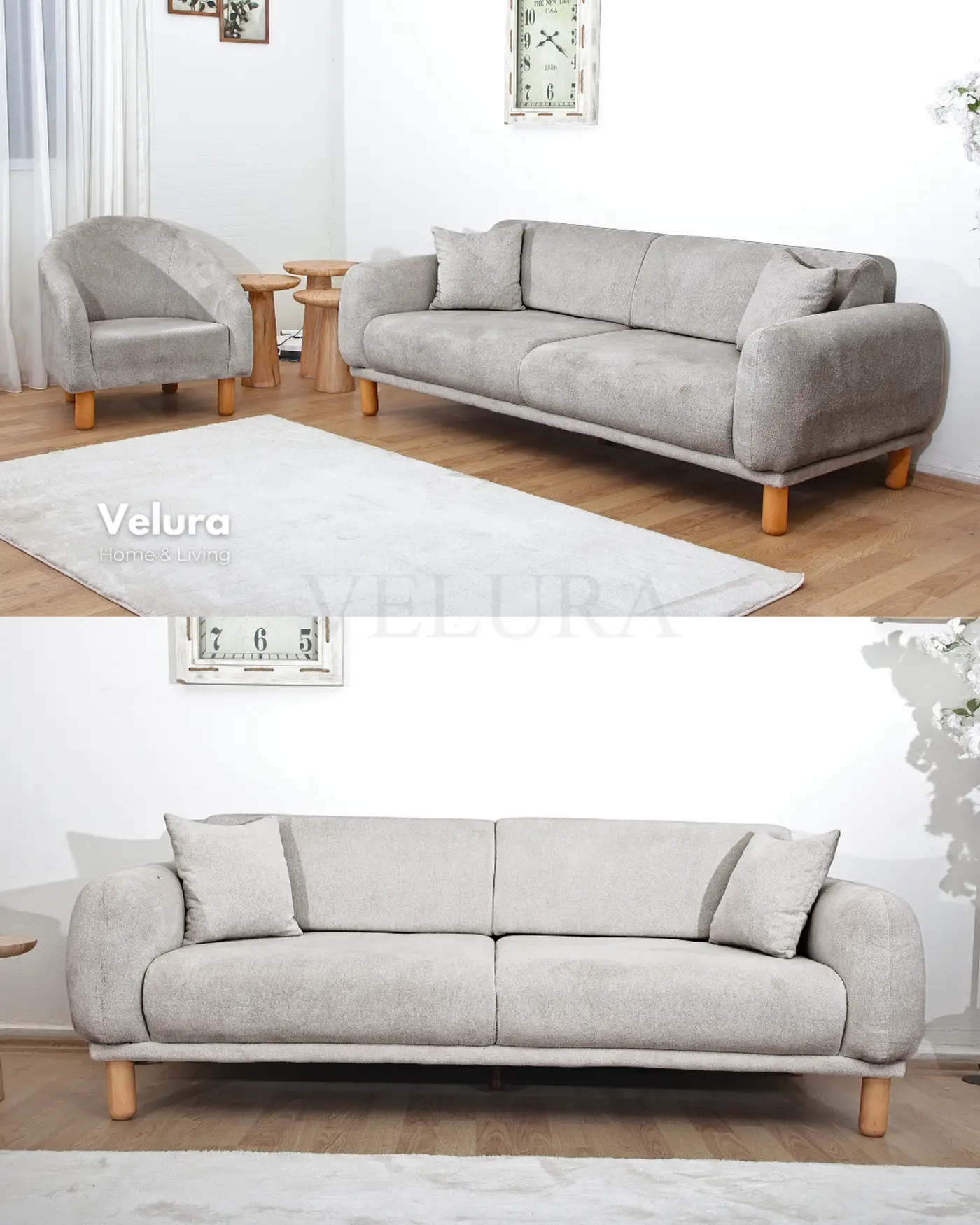 Konforlu Lara Koltuk Takımı Velura Home Lara koltuk takımı model