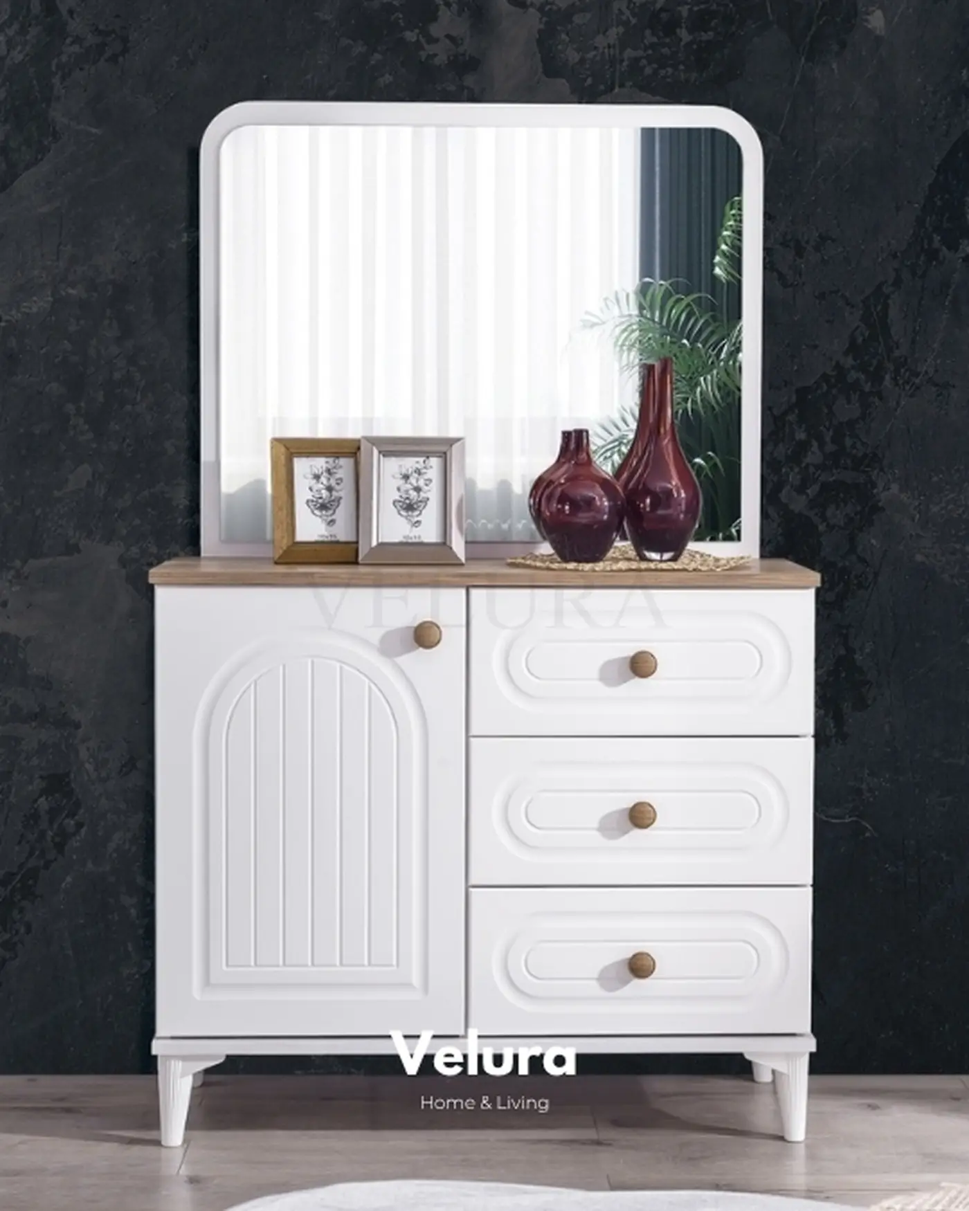 Senna Düğün Paketi — Bohem ruhlu set: Senna Koltuk Takımı (sırt mekanizmalı, tek kişilik yatağa dönüşen kanepe), Bohem Yatak Odası, Derin Yemek Odası (açılır masa)