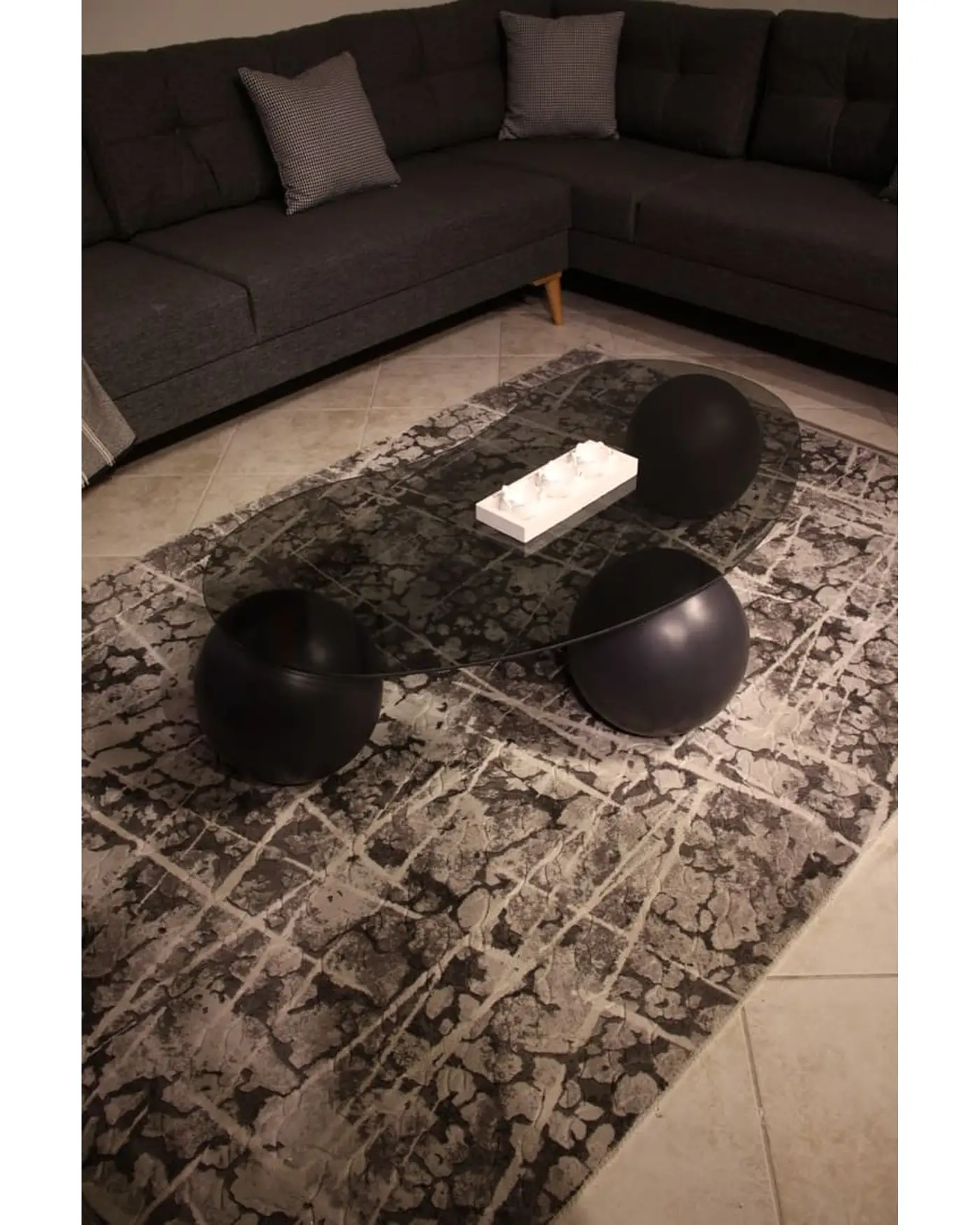 Velura Home antrasit cam sehpa
