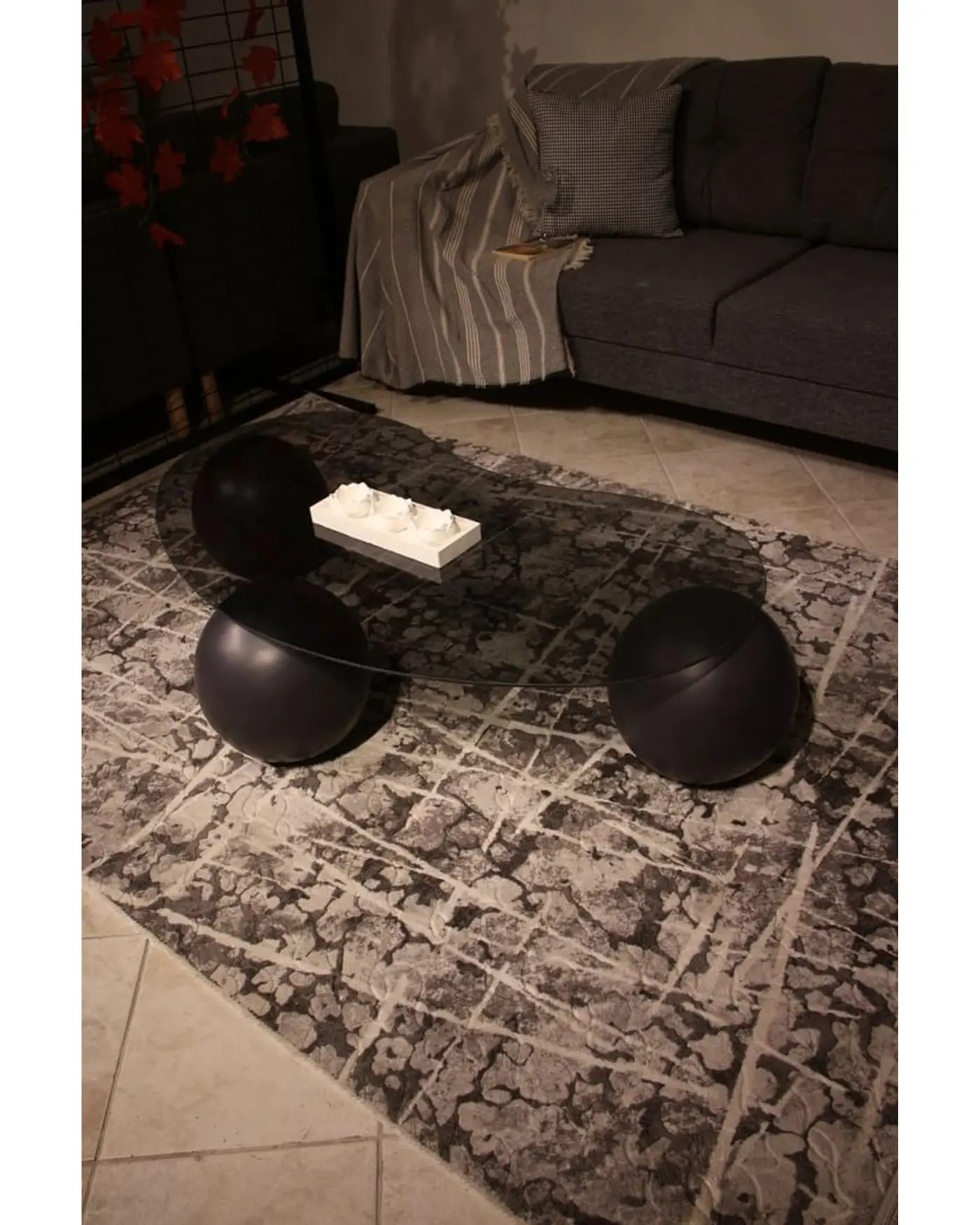 Velura Home antrasit cam sehpa